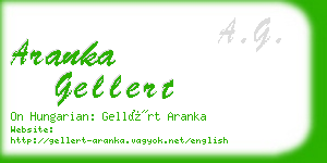 aranka gellert business card